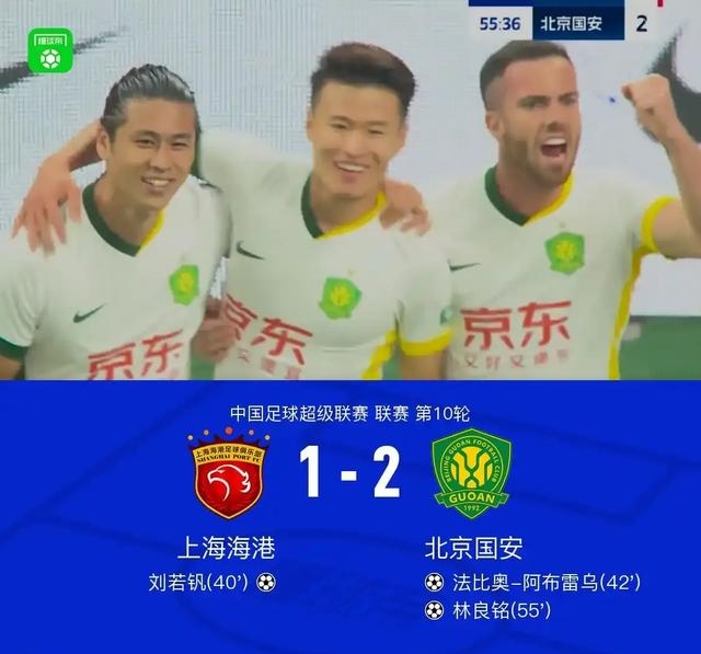 包含北京国安客场憾负，遭遇一场艰难失利的词条